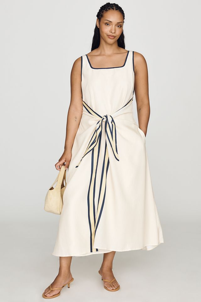 Sancia Phoebe Sleeveless Front-Tie Maxi Dress #3