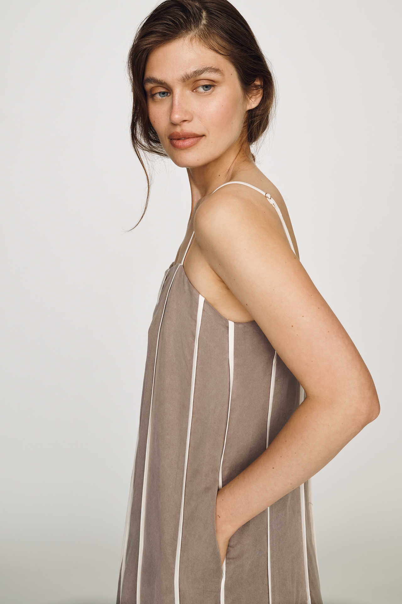 Sancia Estella Square-Neck Midi Dress