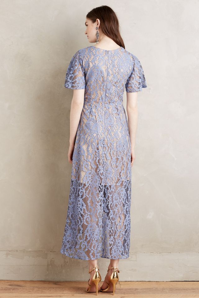 anthropologie lavender lace dress Anthropologie Holding Horses Lavender Crochet Dress. Size 6P. Worn Once!