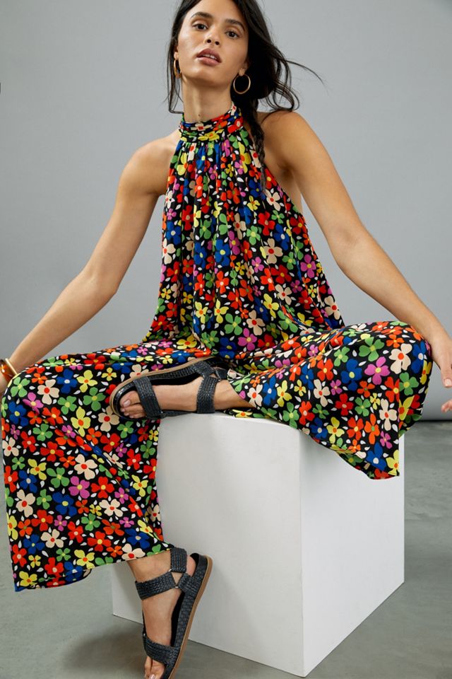 Tessanne Floral Wide-Leg Jumpsuit | Anthropologie