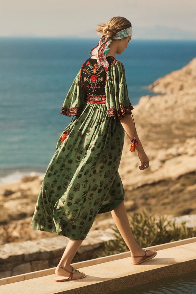 Anthropologie 2024 embroidered dress