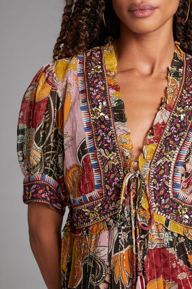 Beaded Shimmer Mini Dress #2