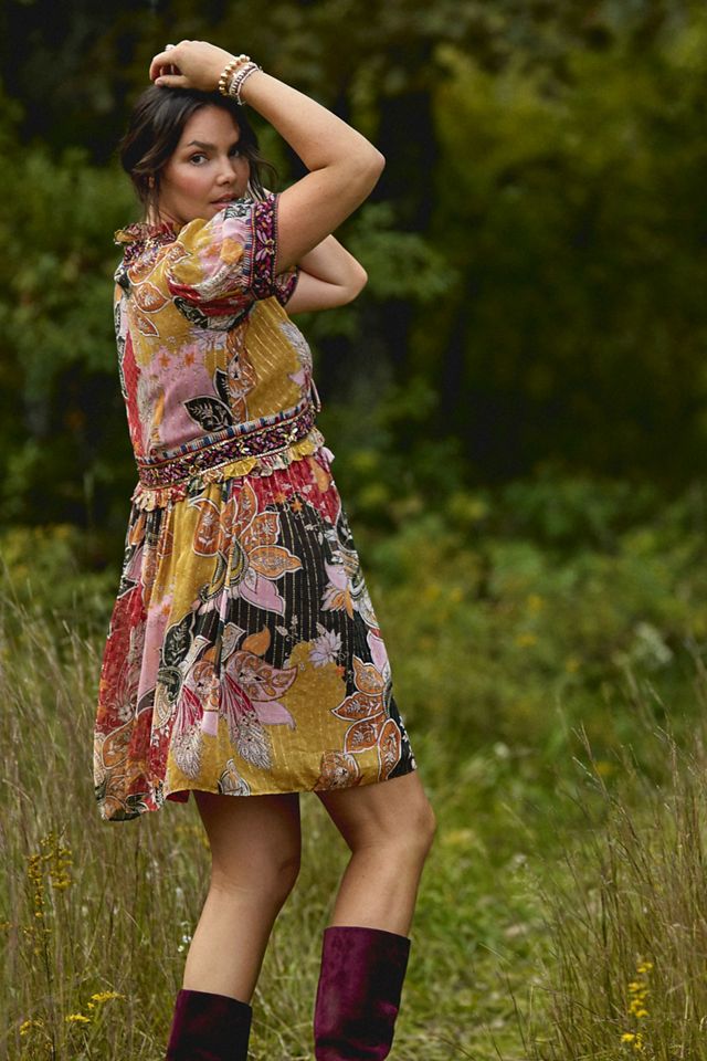 Beaded Shimmer Mini Dress #6