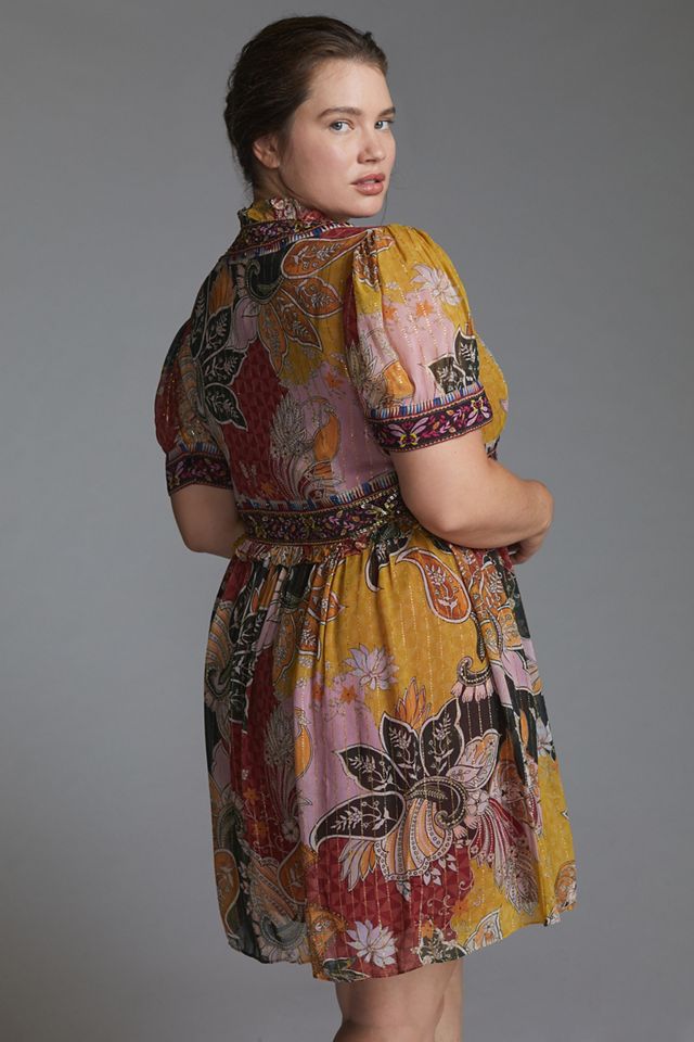 Beaded Shimmer Mini Dress #10
