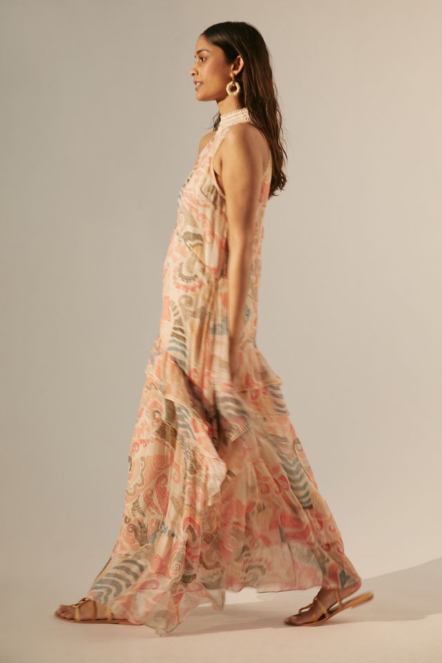 Crochet-Trimmed Maxi Dress #2