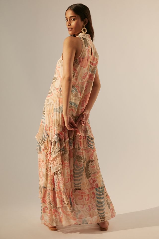 Crochet-Trimmed Maxi Dress #3