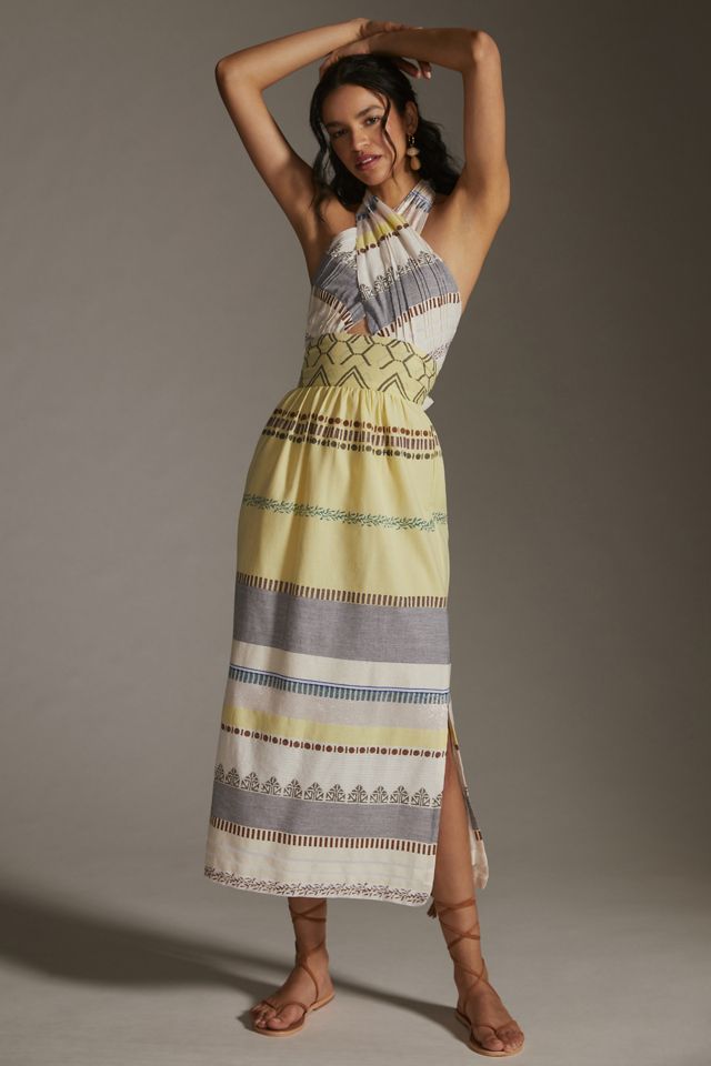 Verb by Pallavi Singhee Halter Maxi Dress | Anthropologie