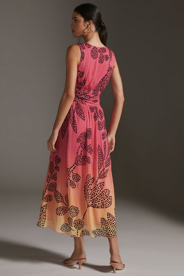 Verb by Pallavi Singhee V-Neck Ombre Maxi Dress #1