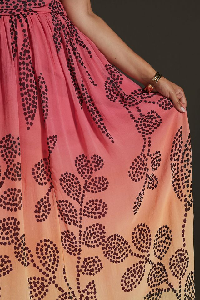 Verb by Pallavi Singhee V-Neck Ombre Maxi Dress #7