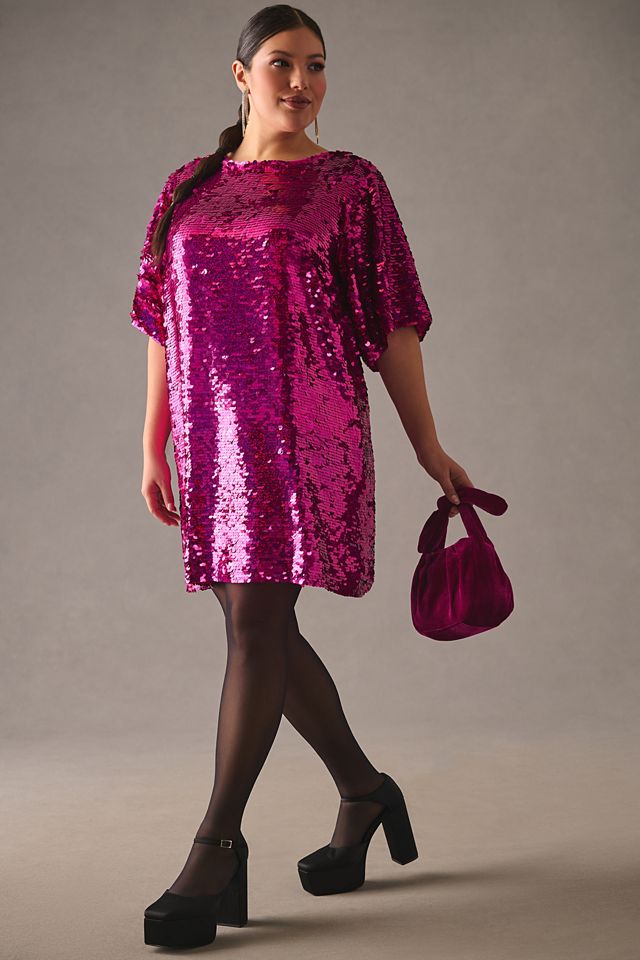 Verb by Pallavi Singhee Sequin Shift Dress #6