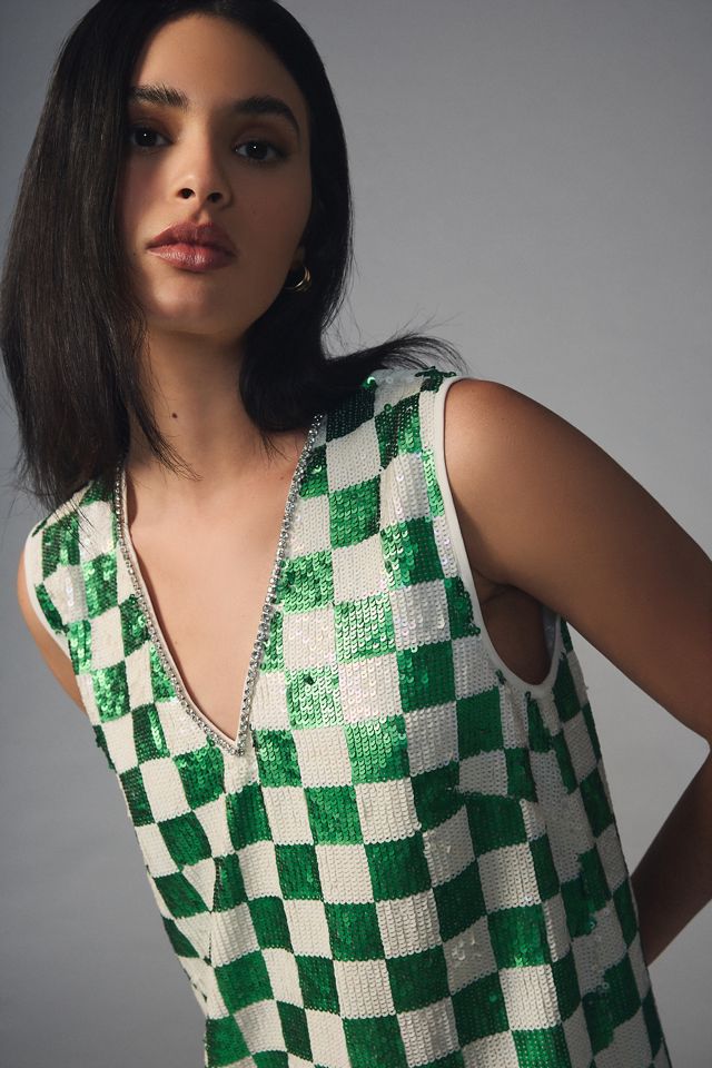 Verb by Pallavi Singhee Checkered Shift Dress #2