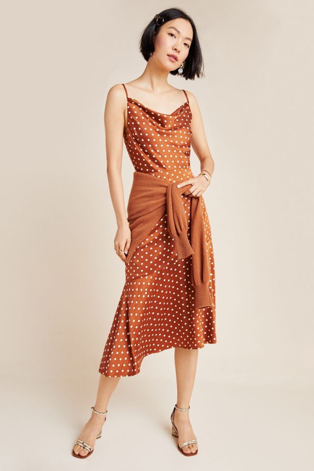 Josie Polka Dot Slip Dress | Anthropologie