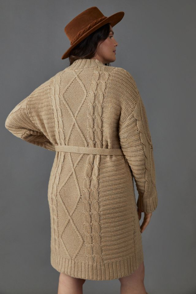Leah Cable-Knit Sweater Dress #8