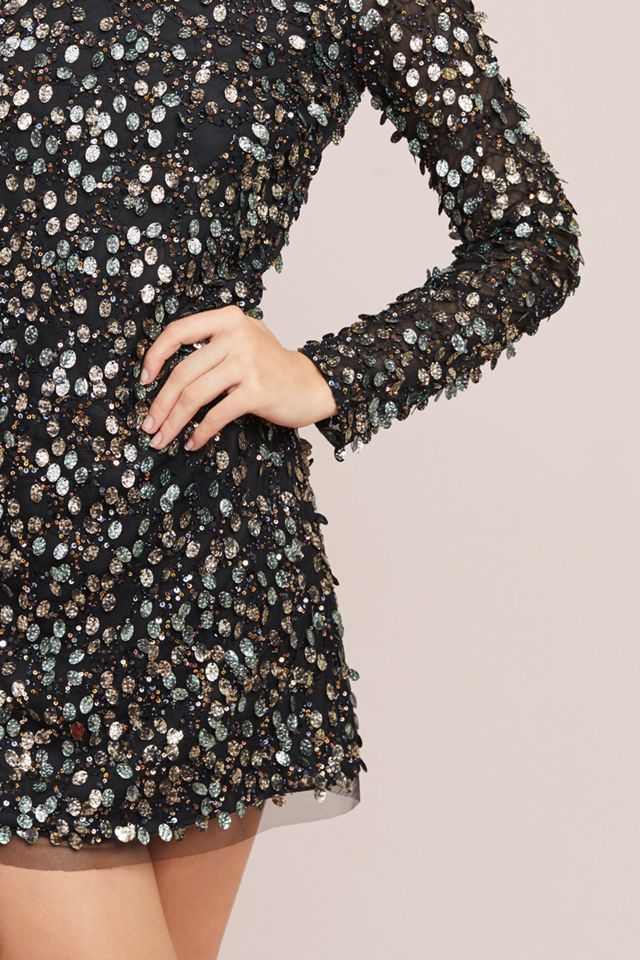 ML Monique Lhuillier Beaded Shift Dress #1