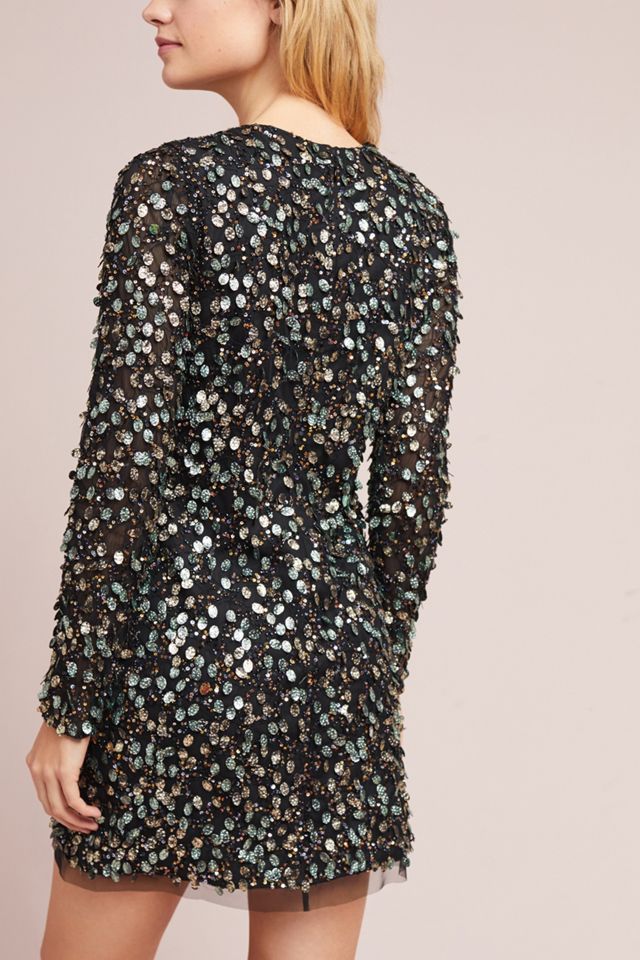 ML Monique Lhuillier Beaded Shift Dress #3