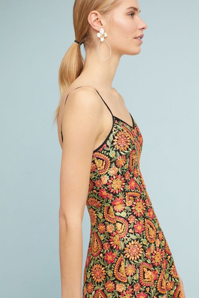 ML Monique Lhuillier Floral Midi Dress #1