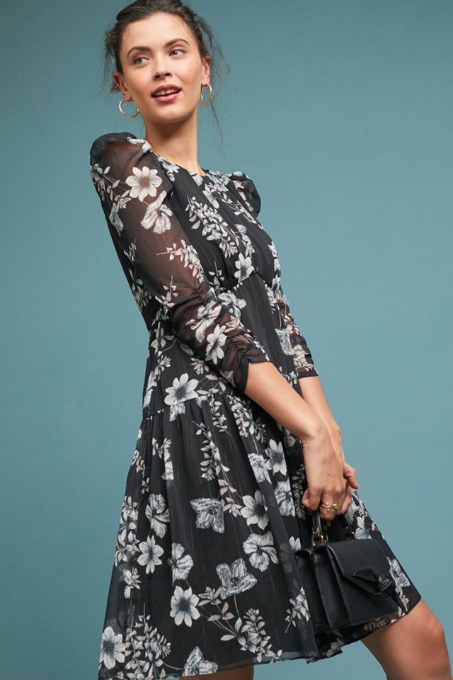 ML Monique Lhuillier Caterina Drop-Waist Dress