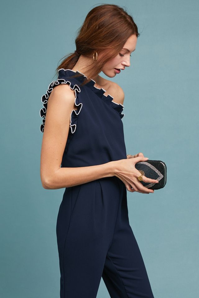 ML Monique Lhuillier One-Shoulder Jumpsuit #1