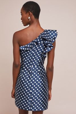 ml monique lhuillier polka dot dress