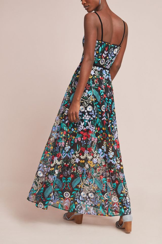 ML Monique Lhuillier Poetess Maxi Dress #1