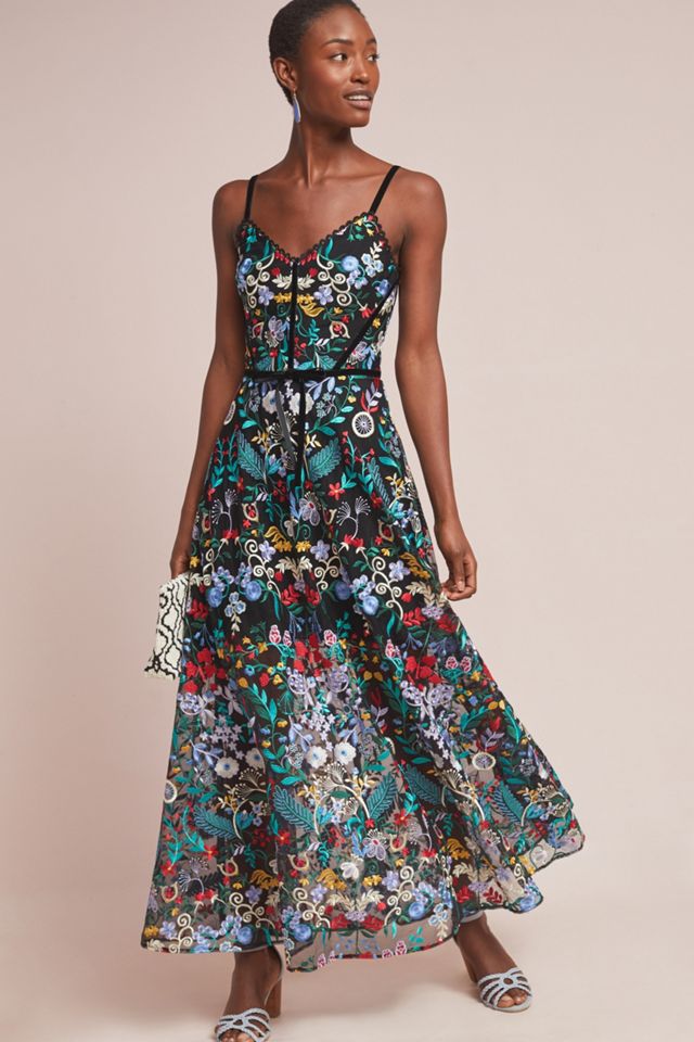 ML Monique Lhuillier Poetess Maxi Dress #3