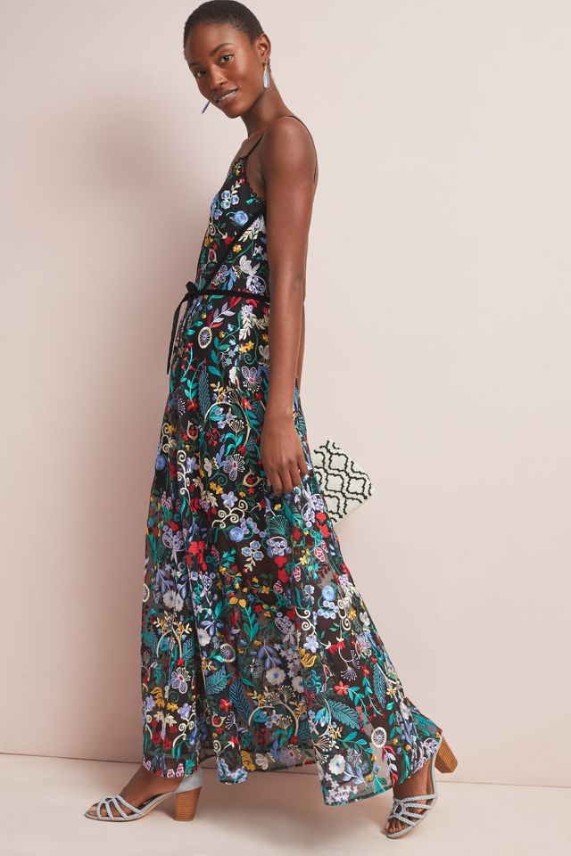 Ml monique lhuillier on sale poetess maxi dress