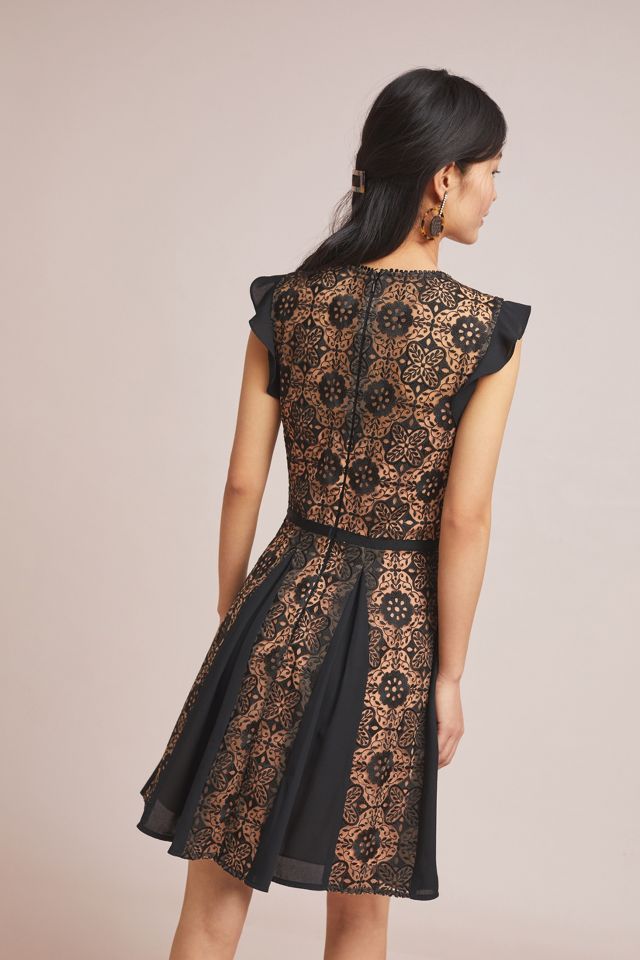 ML Monique Lhuillier Calypso Lace Dress Anthropologie