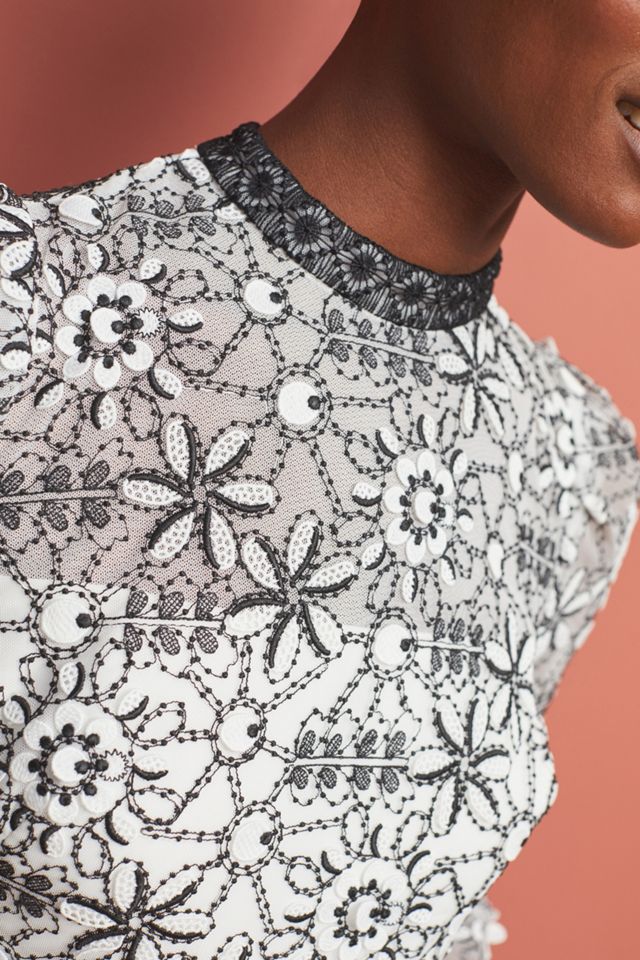 ML Monique Lhuillier Canto Lace Dress #2