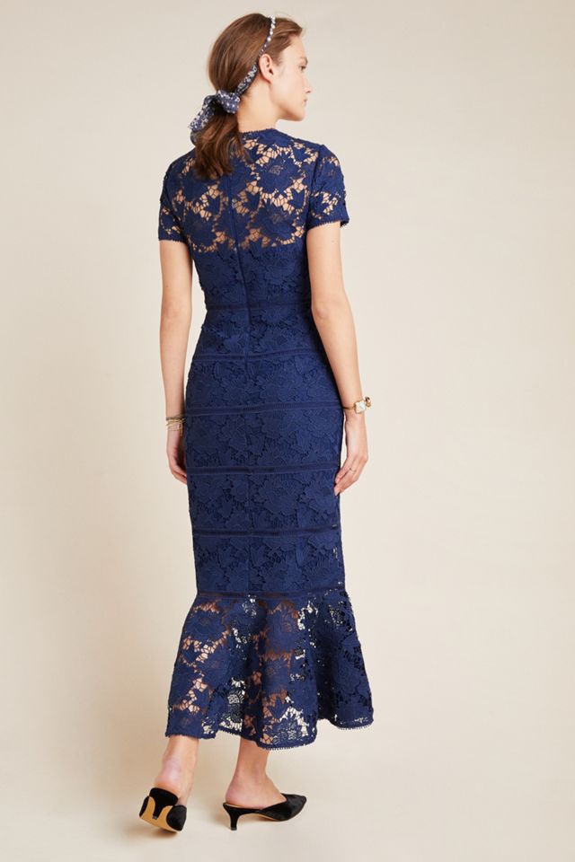 ML Monique Lhuillier Demi Lace Maxi Dress #1