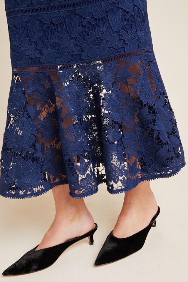 ML Monique Lhuillier Demi Lace Maxi Dress #2