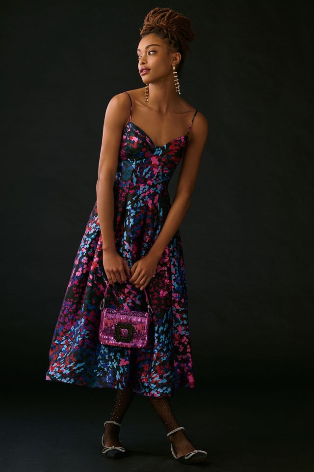 ML Monique Lhuillier Sweetheart Midi Dress | Anthropologie