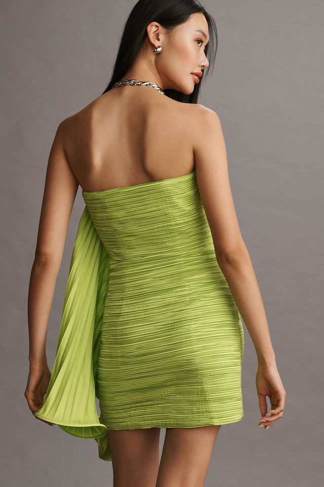 AMUR Pleated Strapless Dress #2