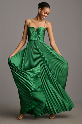 open lace back dress Eliza Maxi Dress, in Champagne Luxe Satin