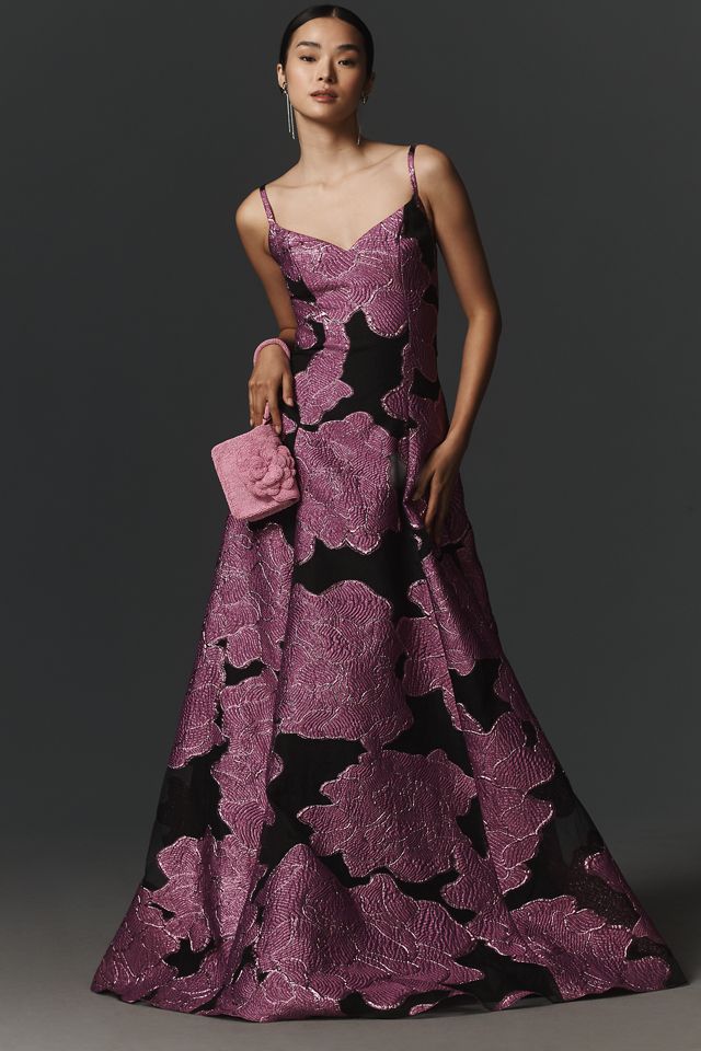 ML Monique Lhuillier Marielle Sleeveless Maxi Dress #1