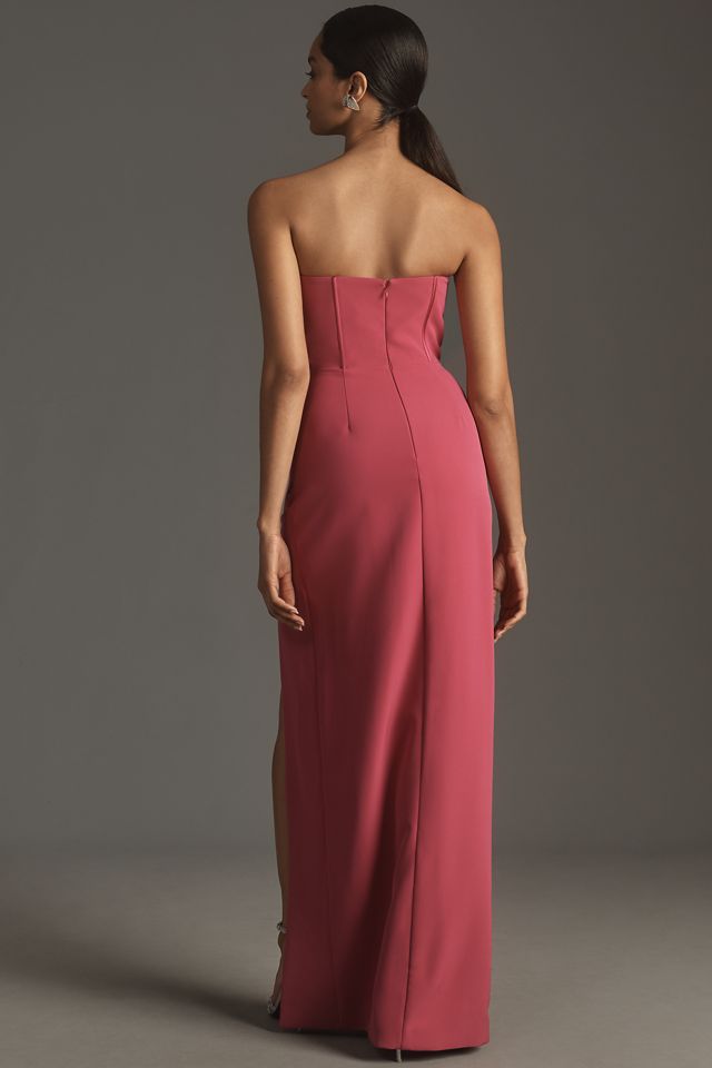 ML Monique Lhuillier Stella Strapless Maxi Dress #1