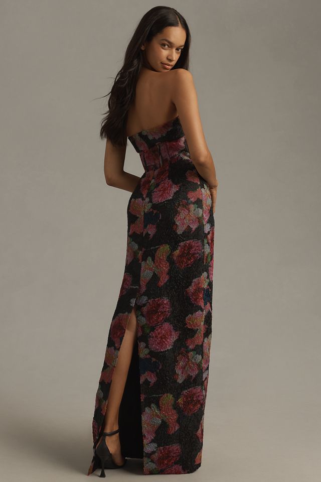 ML Monique Lhuillier Demi Strapless Maxi Dress #2