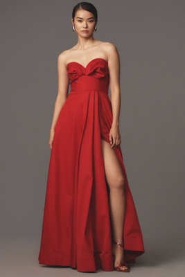 Anthropologie ML Monique Lhuillier レースドレスUS4 即納 ML Monique Lhuillier｜オーガンジーレースドレス(38)-ネイビー