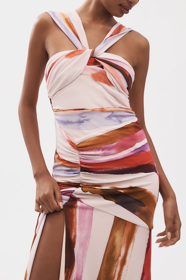 AMUR Casi Printed Jersey Maxi Dress #4