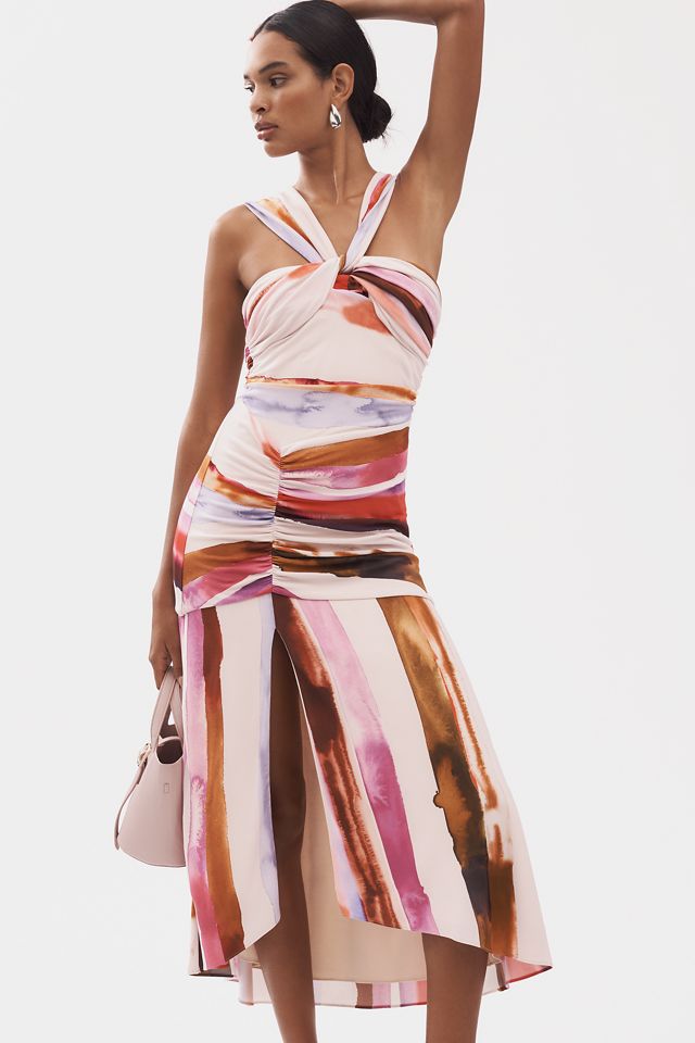 AMUR Casi Printed Jersey Maxi Dress #1