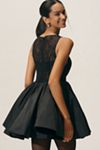 AMUR Lainey Boat-Neck Mini Dress