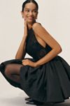 AMUR Lainey Boat-Neck Mini Dress