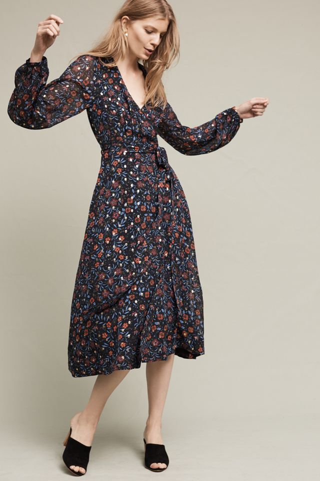 Rosebush Midi Wrap Dress #2