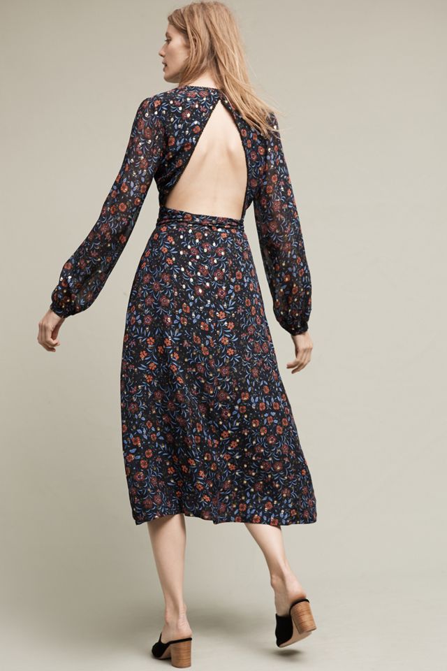 Rosebush Midi Wrap Dress #4
