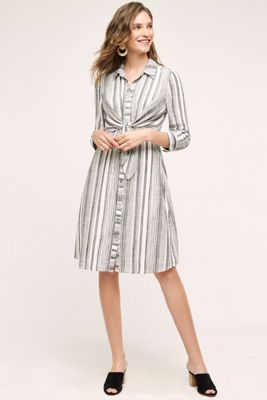 Tie-Waist Shirtdress