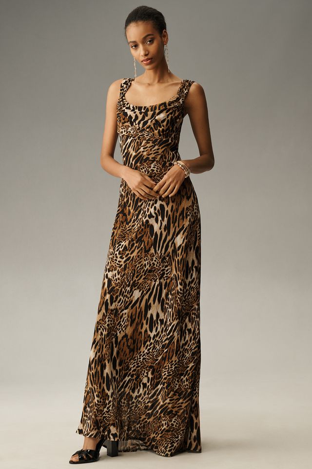 WAYF Sleeveless Draped Maxi Dress #3