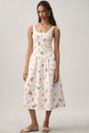 WAYF Drop-Waist Sleeveless Midi Dress