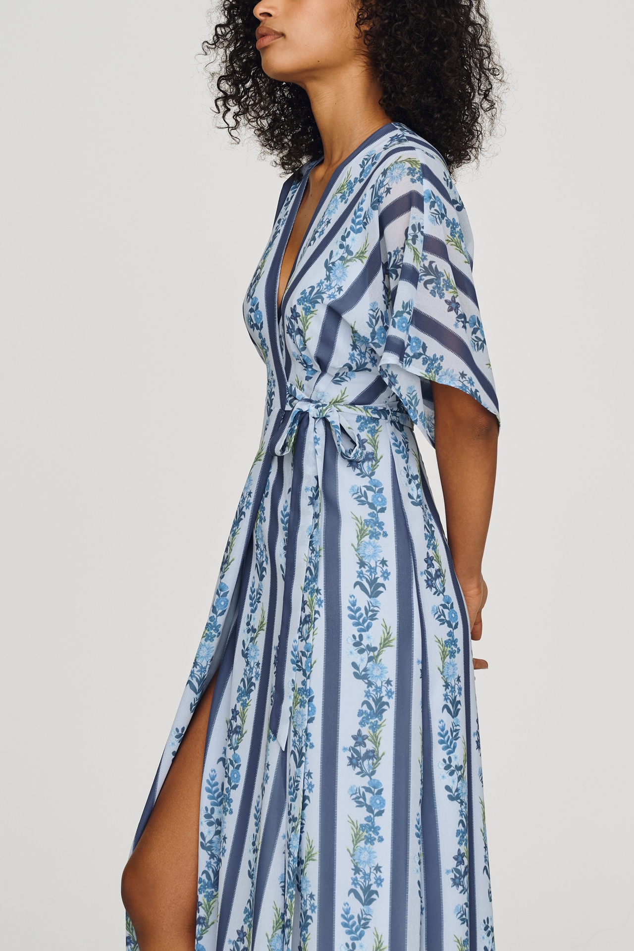 Hutch Iris Strapless Pleated A-Line Midi Dress
