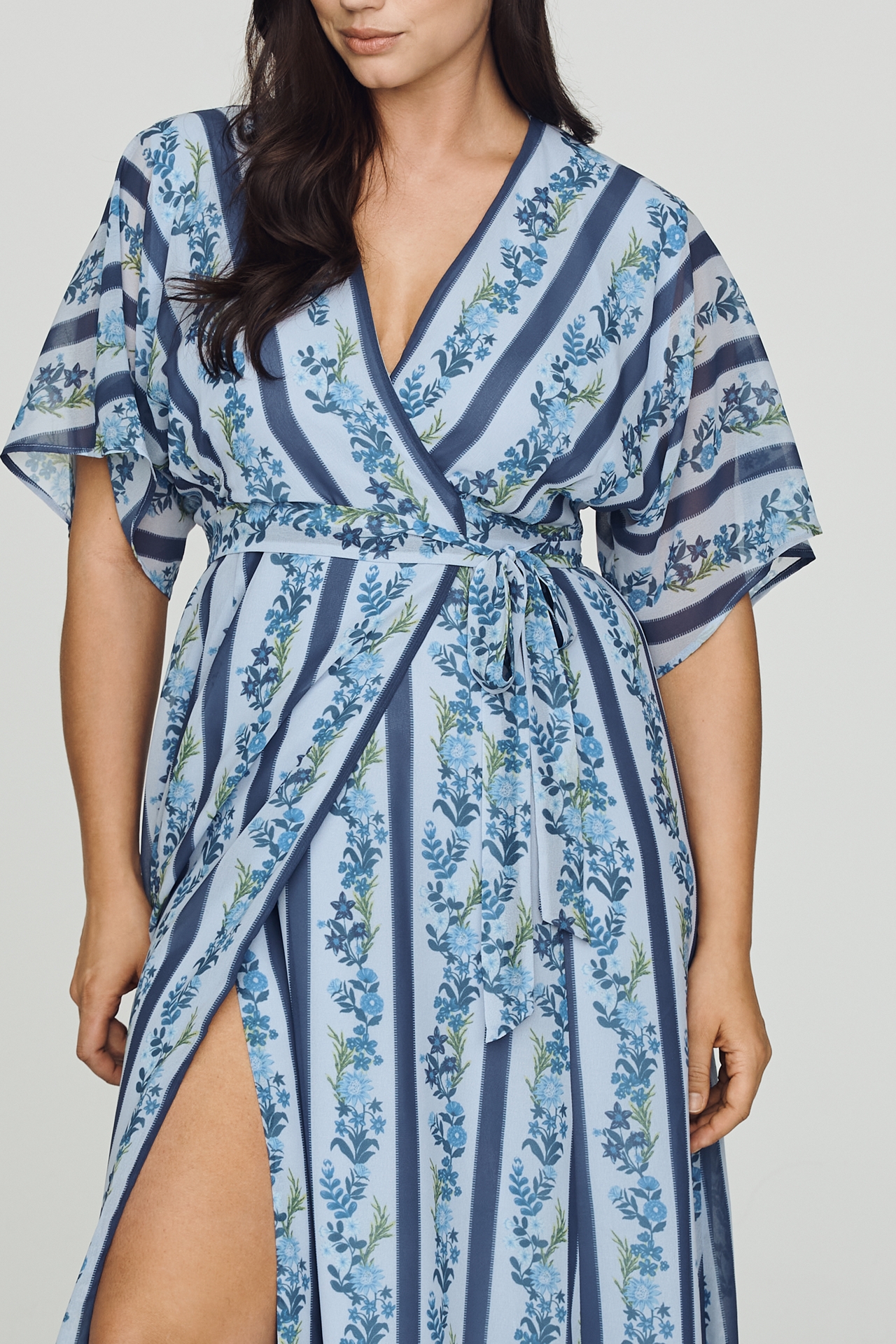 Hutch Iris Strapless Pleated A-Line Midi Dress