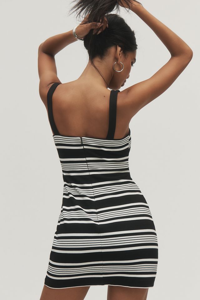 Delfi Collective Amala Strapless Crystal-Fringe Slim Midi Dress