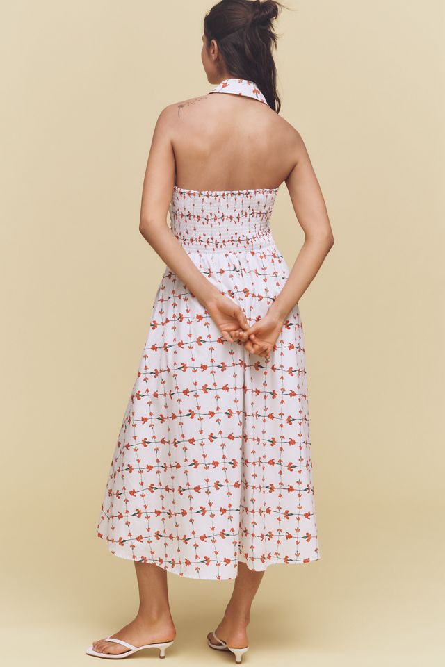 Hutch Alessia Sleeveless Halter Midi Dress #1